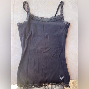 Vintage Black Justice glitter camisole!